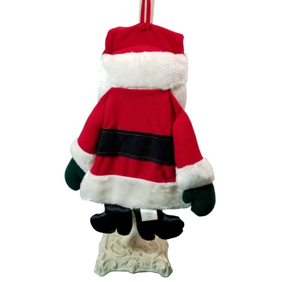 Vintage 1981 Hallmark Santa Stuffables Christmas Stocking Tags Bell Red White - Picture 2 of 6